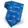 Cravatta Jets militari azzurra