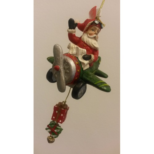 Babbo Natale in aereo verde (996294)