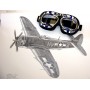 Maschera Occhiali Aviatore nero