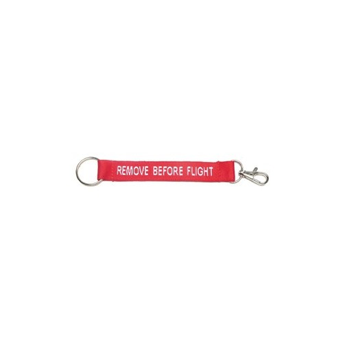 Portachiavi Remove Before Flight con moschettone