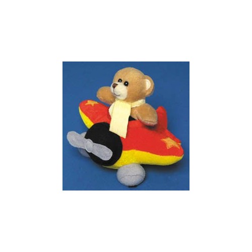 Peluche orsetto su aereo