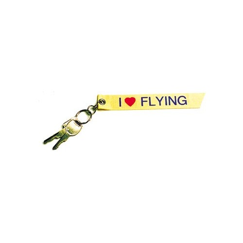 Portachiavi stoffa I LOVE Flying