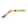 Portachiavi stoffa I LOVE Flying