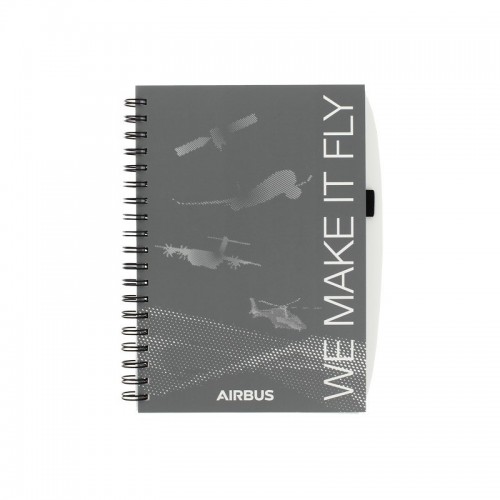 Quaderno con spirale " WE MAKE IT FLY" Airbus