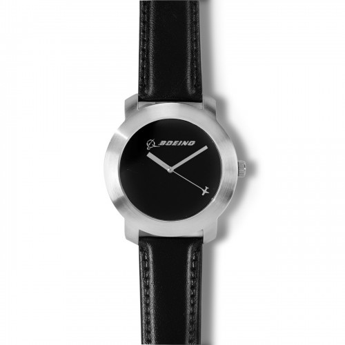 Orologio da polso "Rotating Airplane" argento Boeing