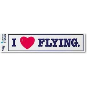 Adesivo "I LOVE FLYING