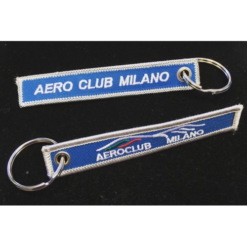 Portachiavi in stoffa Aero Club Milano