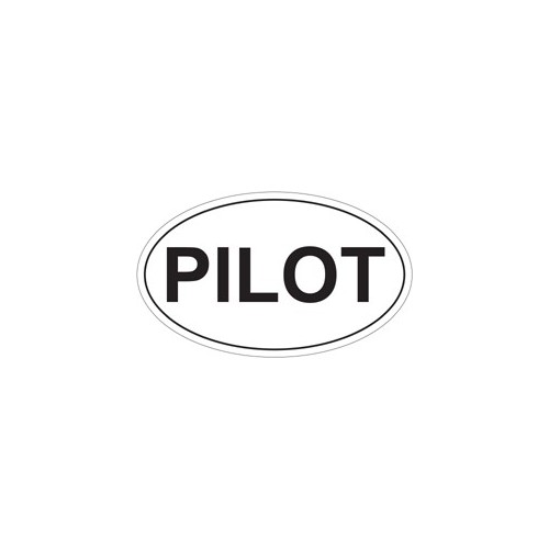 Adesivo PILOT  ovale