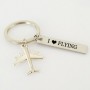 Portachiavi metallo I Love Flying