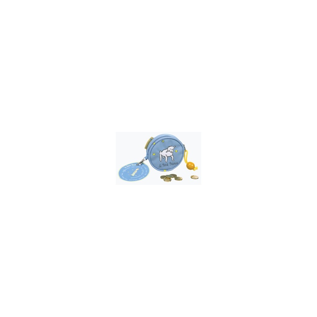 Porta monete Piccolo Principe azzurro con pecorella