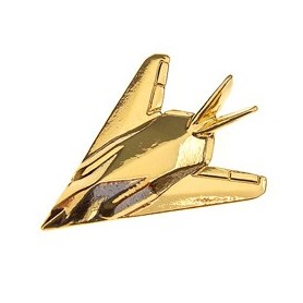 Spilla F117 Stealth Fighter Pin Badge Gold