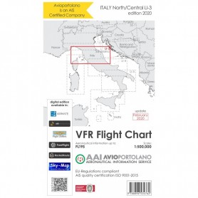 Carte Aeronautiche VFR Avioportolano edizione 2020 - LI-3 Centro Nord