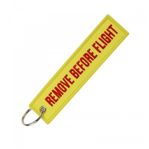 Portachiavi tessuto Remove Before Flight