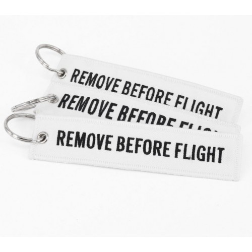 Portachiavi tessuto Remove Before Flight