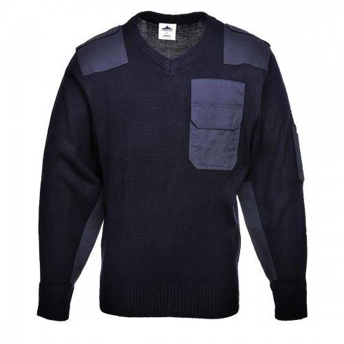 Pullover modello NATO scollo a V