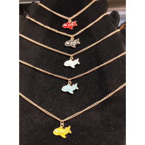 Collana con ciondolo aereo