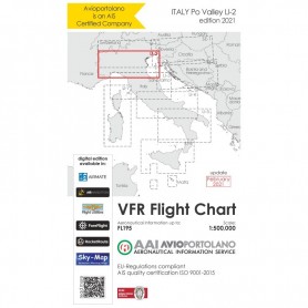Carte Aeronautiche VFR Avioportolano edizione 2020 - LI-2 Pianura Padana