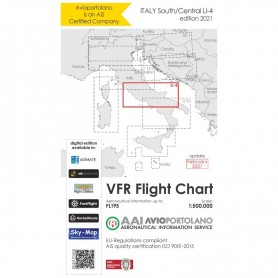 Carte Aeronautiche VFR Avioportolano edizione 2021 - LI-4 Centro Sud