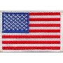 US flag small white border