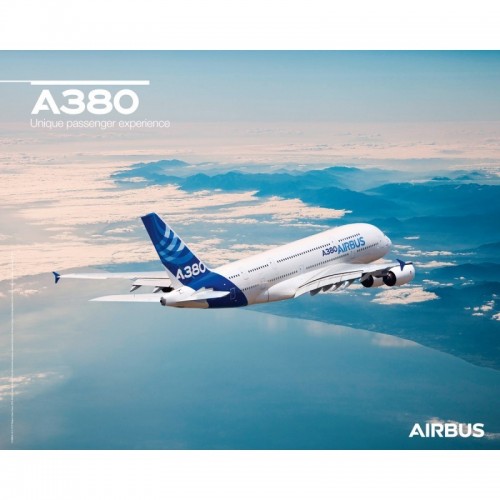 Poster Airbus A380 - Flight View