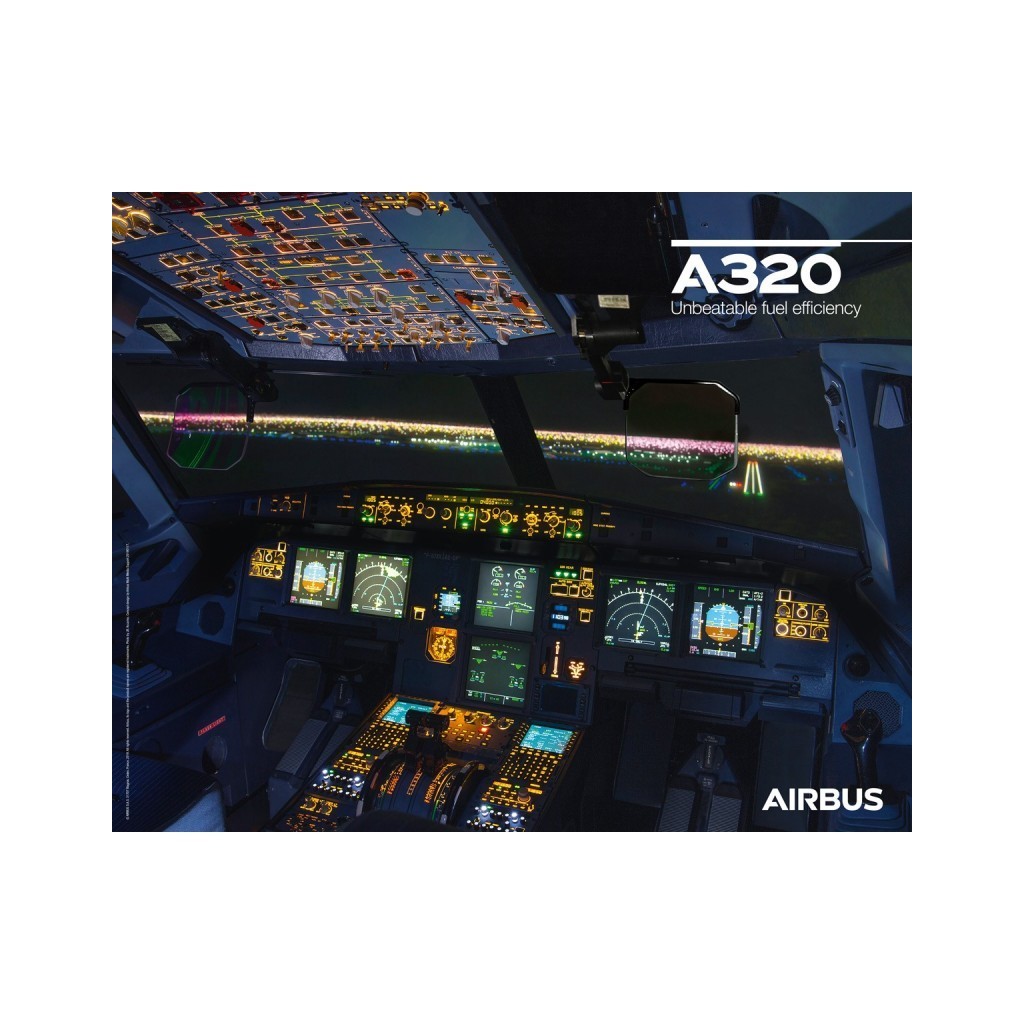 Poster Airbus A320neo - Cockpit View