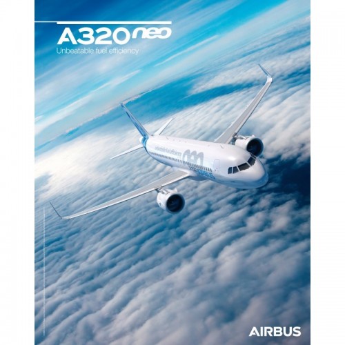 Poster Airbus A320neo - Sky View