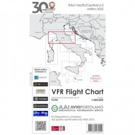 Carte Aeronautiche VFR Avioportolano edizione 2022 - LI-3 CENTRO NORD