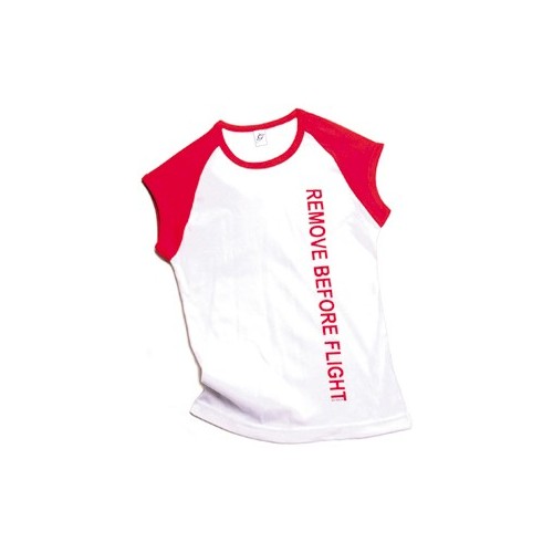 T-shirt  REMOVE BEFORE FLIGHT donna