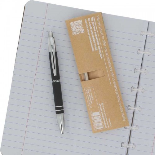 Metal ballpoint pen with complementary refill