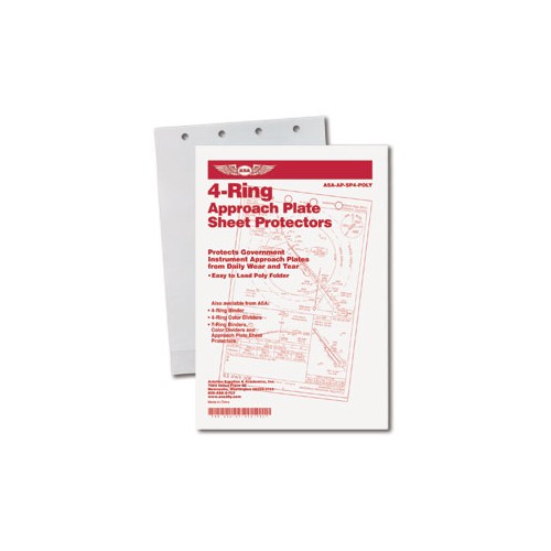 Poly Sheet Protector Folders: 4 Anelli