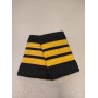 Coppia tubolari (gradi pilota) camicia 3 strisce ORO