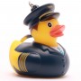 Keychain Captain Pilot Rubber Duck