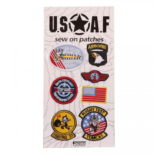Confezione di toppe ricamate USAF