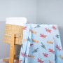 100% Cotton Muslin Swaddle Blanket - Plane Paws