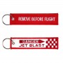 Remove Before Flight + Jet Blast Keychain