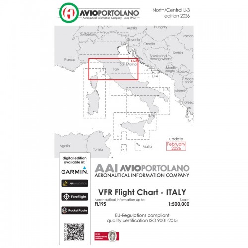 Aeronautiche VFR Avioportolano edizione 2026 - LI-3 CENTRO NORD