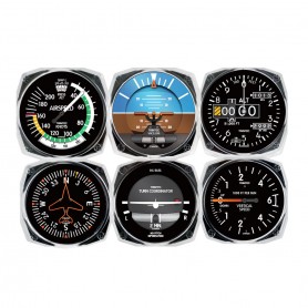 6-Piece Acyrlic Instrument Coaster Set - Modern