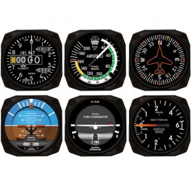 copy of 6-Piece Square Acrylic Cockpit Coaster Set - Modern
