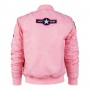 Bomber Bambino/a Blu MA-I Flight Jacket Rosa
