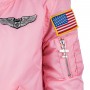 Bomber Bambino/a Blu MA-I Flight Jacket Rosa