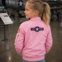 Bomber Bambino/a Blu MA-I Flight Jacket Rosa