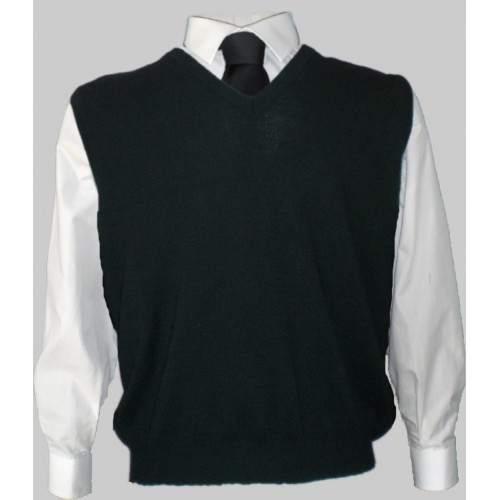 Pullover blu notte senza maniche