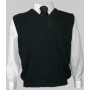 Pullover blu notte senza maniche