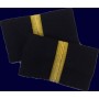Coppia tubolari (gradi pilota) camicia 1 striscia ORO